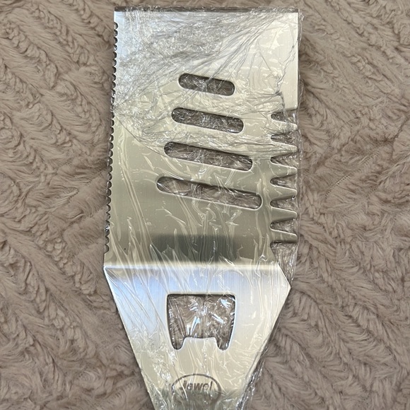 Jewel Osco bbq grill spatula tool bottle opener wooden handle  New - Picture 9 of 16